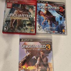 PS3 Uncharted 1, 2 &3 