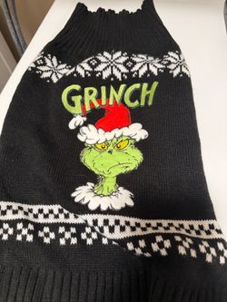 Grinch dog sweater