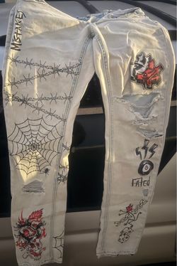 Ninth Hall Rogue graphic jeans