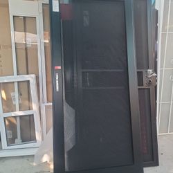 Larson Platinum Security Door 36x80in Color Black 