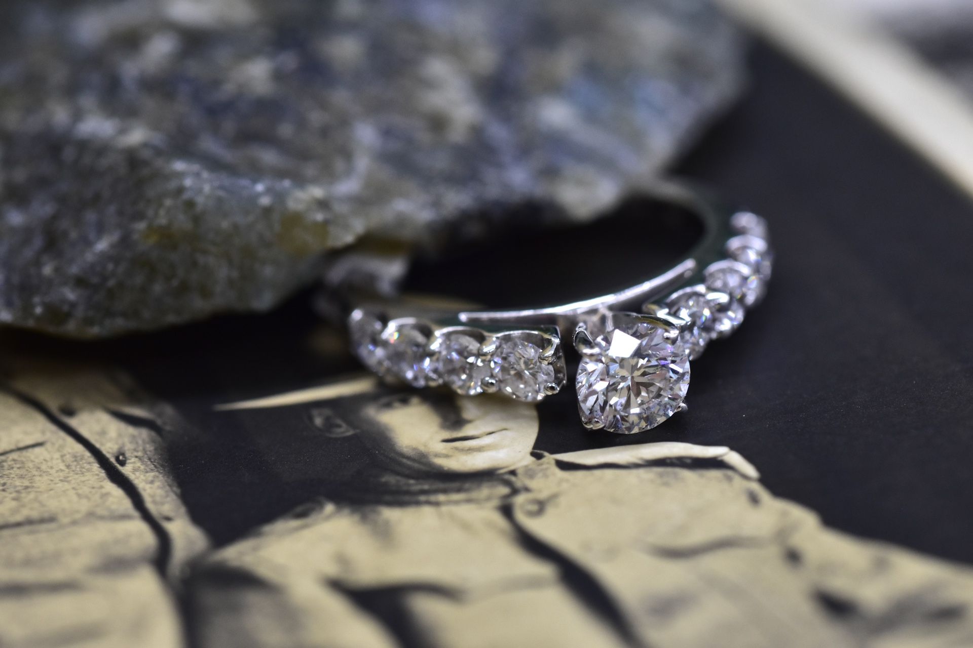 💐 SALE!!! 🌺 14k white gold engagement ring, size 6