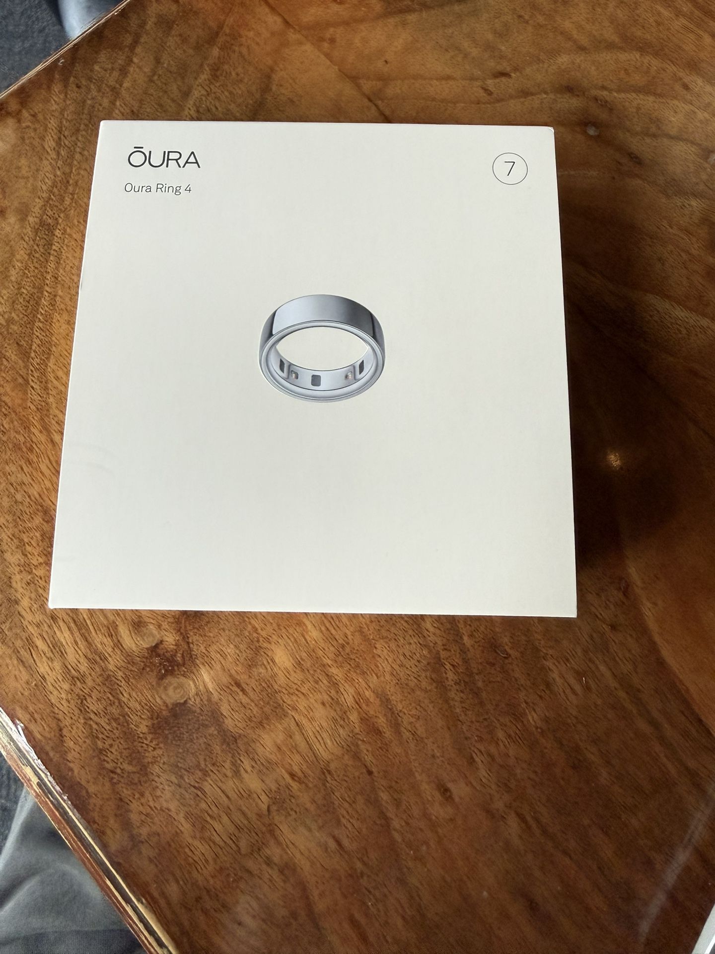 Oura Ring 4 Silver 7 / Sealed / New In box