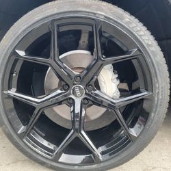 22" New AUDI Q5 Gloss Black Wheels With New Tires 