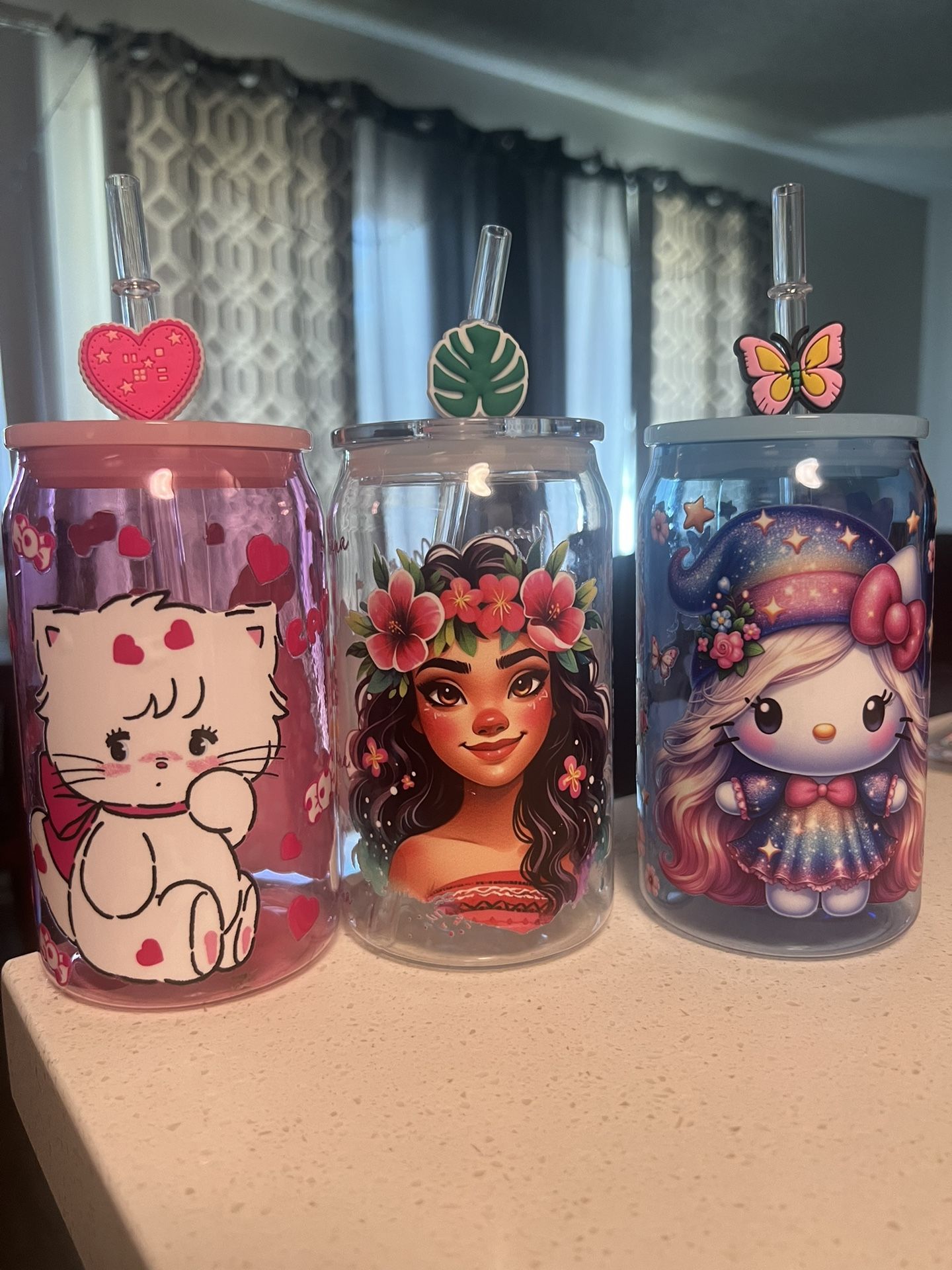 Mixed Characters Plastic Cups For Kids 16oz