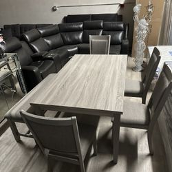 $50 Down-finance- Ask price_ Dining Table Chair Bench Set 
