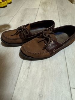 Mens Sperry Top Sider Brown Leather Boat Shoes Size 10M
