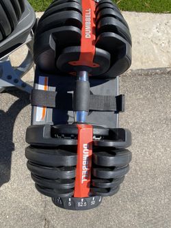 Adjsutable Dumbbell Set 5 52.5lbs Bowflex Knockoff With Stand for