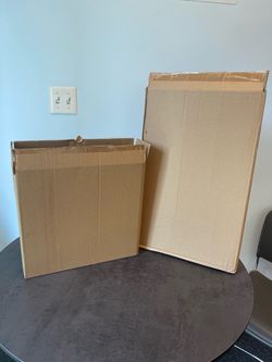 Big lot of boxes, packing boxes and storage boxes Storage and packing boxes great for apparel, art work, picture frames, books, scales, spools, el