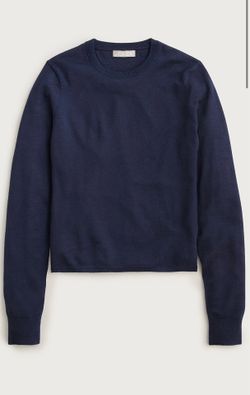 J Crew Carolyn fitted crewneck sweater in merino wool