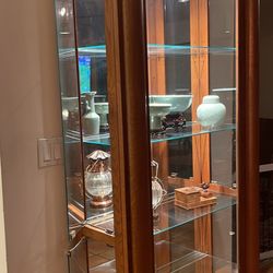 Oak Display Cabinet 
