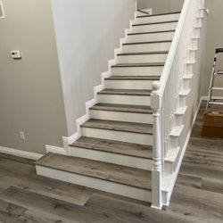 Vinyl Flooring And Baseboard Molding