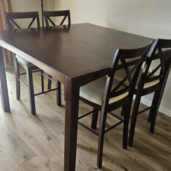 Counter Height Dining Table 4 High Chair