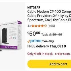 NETGEAR Cable Modem CM400