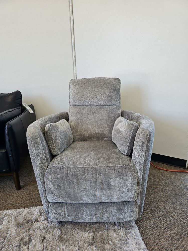 Fabric Swivel and Rocking Recliner Chair