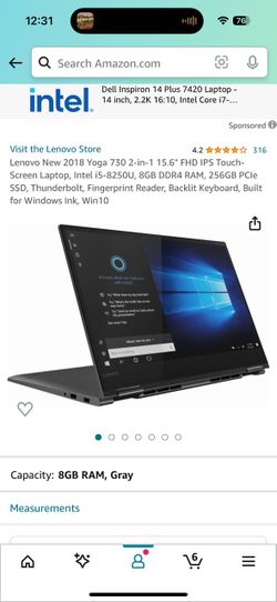 2018 Touch Screen Laptop