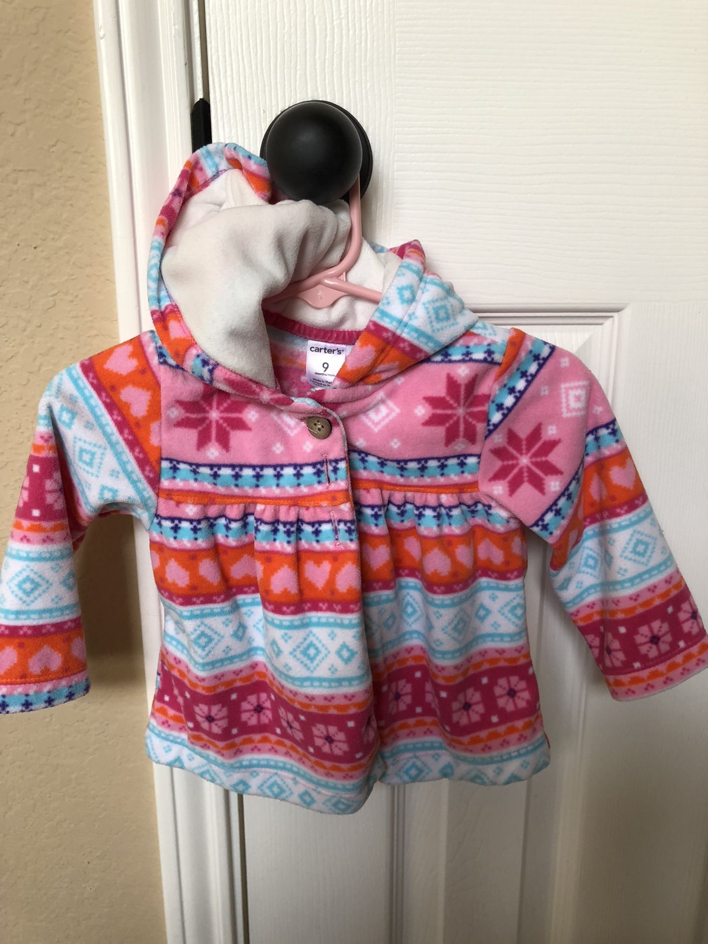 9 month old girl’s Fleece hoodie