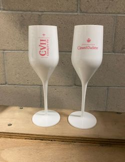 Plastic Branded Champagne Glasses