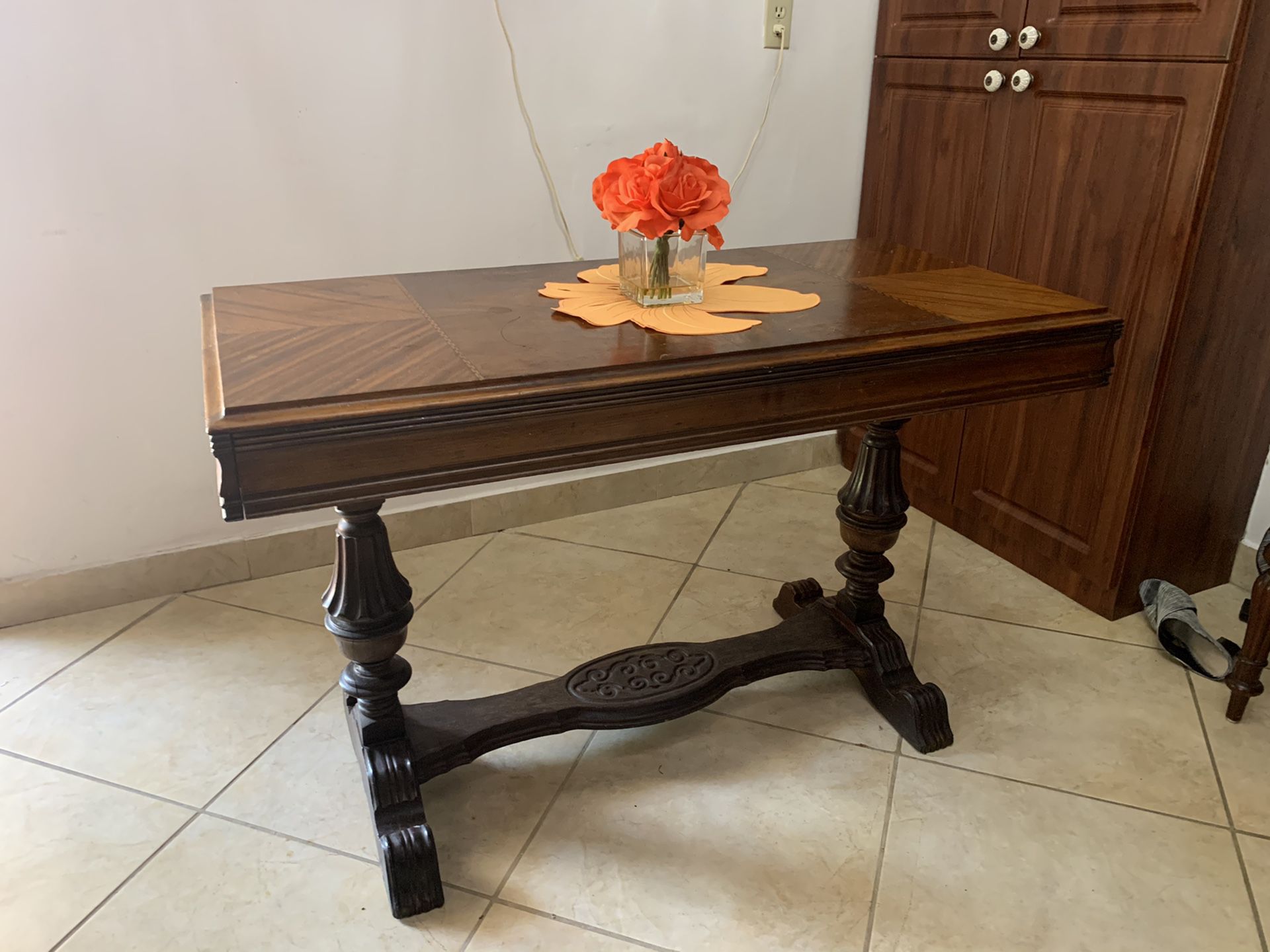 Antique console or small dining table