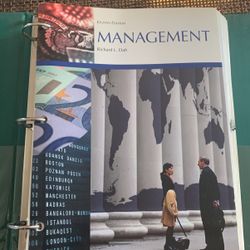 Text Book “Eight Edition Management By Richard L. Daft”