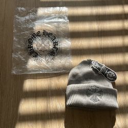 Grey Chrome Hearts Beanie