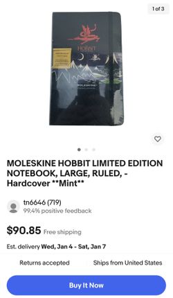 Moleskine The Hobbit Limited Edition Notebook for Sale in Long