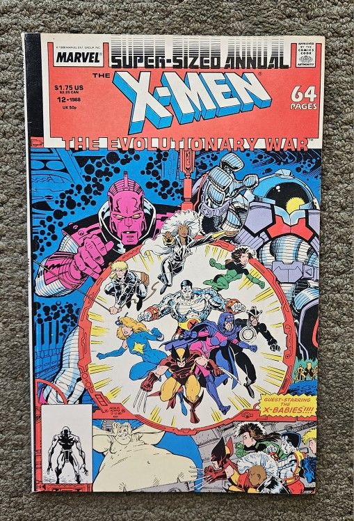 Great Find! Vintage 1988 Marvel Comics X-Men The Revolutionary War Super-Sized Annual