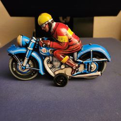 1960's Vintage Tin MotorCycle Toy