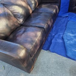 Ashley Furniture Genuine Leather Sofa