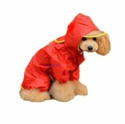 Red dog rain jacket size small new