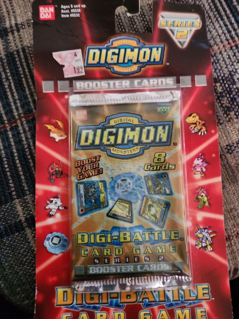 Digimon Digi Battle Series 2 Booster Blister Pack Sealed.! for Sale in  Homer Glen, IL - OfferUp