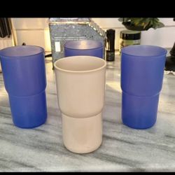 Vintage Set of 4 Tupperware Stackable cups