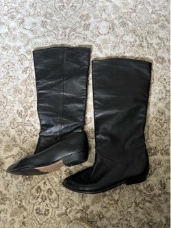 Leather boots