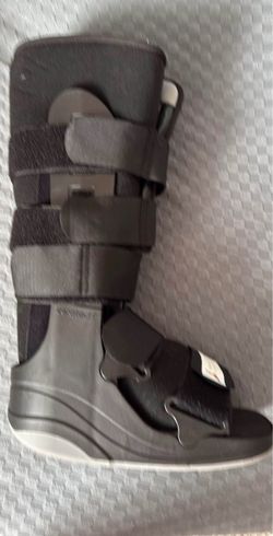 Black Orthopedic Walking Boot Brace