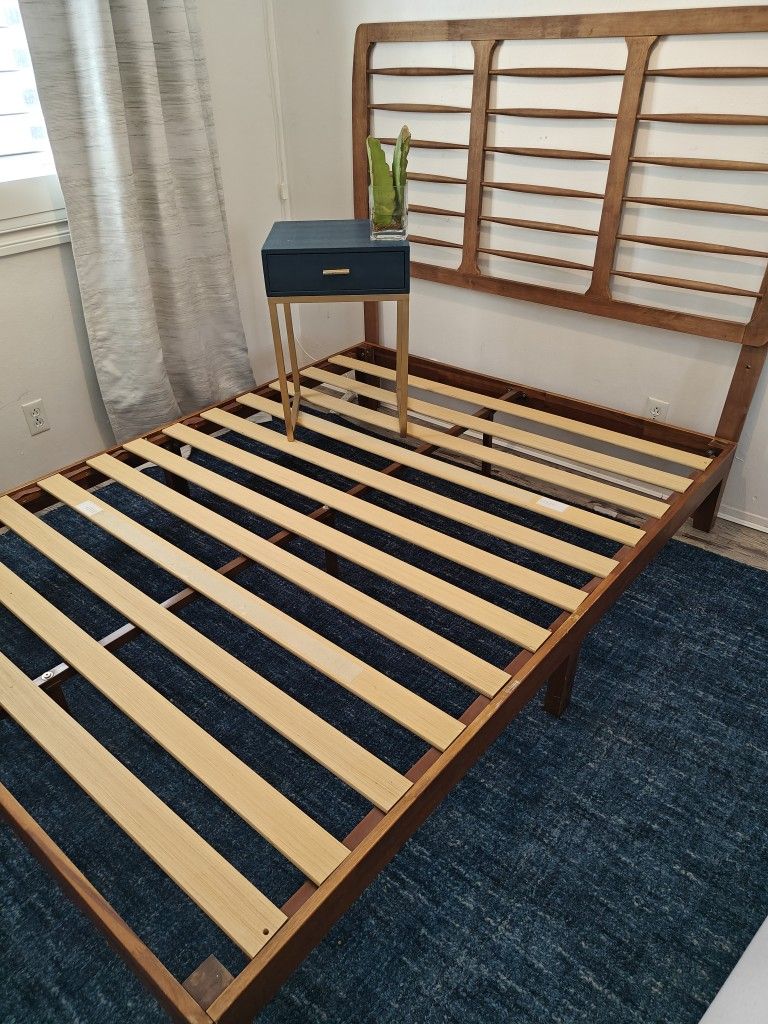 Wood Bed Frame Base Full Or Double