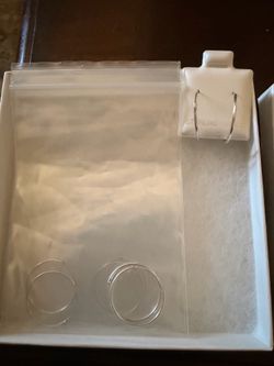 Sterling silver hoops