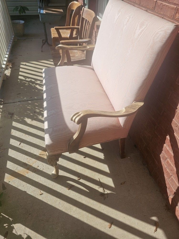 Antique love seat.