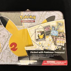 Pokémon 25th Anniversary Celebration Treasure Chest Lunchbox Tin
