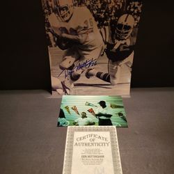 Miami Dolphins Don Nottingham signed 8 X 10 photo