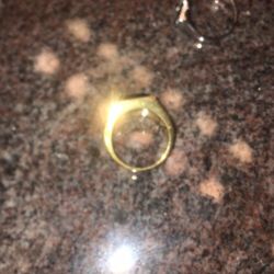 14k Vermeil Men’s Black Opal Ring (send Offers)