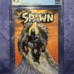 Spawn #77, 1998 • CGC 9.8 WP • 1st Cover App Of Wings Of Redemption Spawn