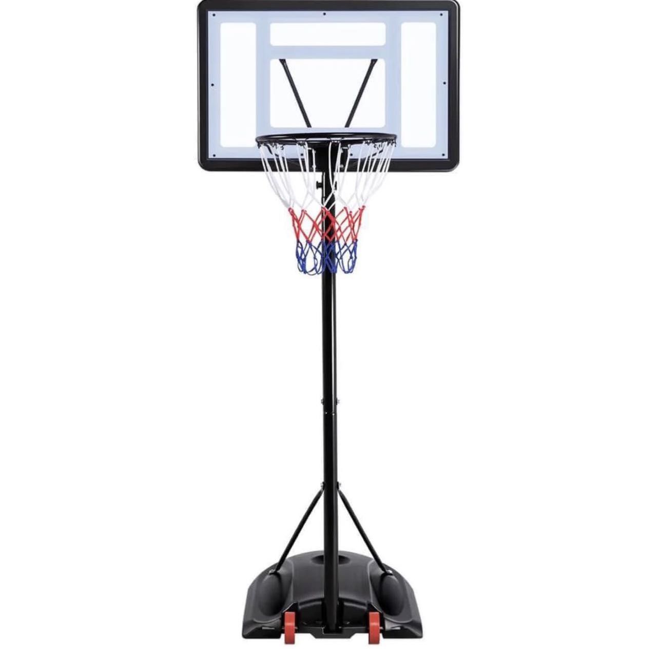 7.2-9.2ft Basketball Hoop Backboard System Portable Removeable Basketball Hoop & Goals Outdoor/Indoor Adjustable Height Basketball Set for Youth 59190