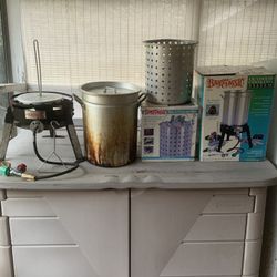 Turkey Fryer Setup