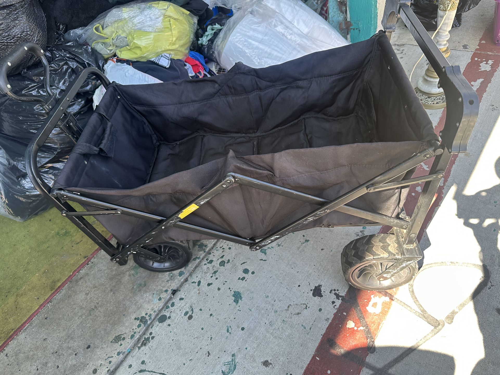Carrying Wagon Perfect For Shopping It’s Heavy Duty Wheels $30