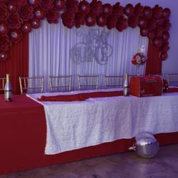 Paper Flower 16ft Long For Sale Plus Curtains