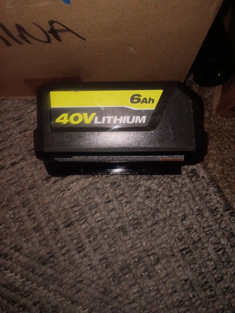 40v 6ah Ryobi Battery 