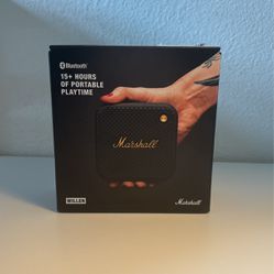 Marshals Willen Bluetooth Portable Speaker Black And Brass
