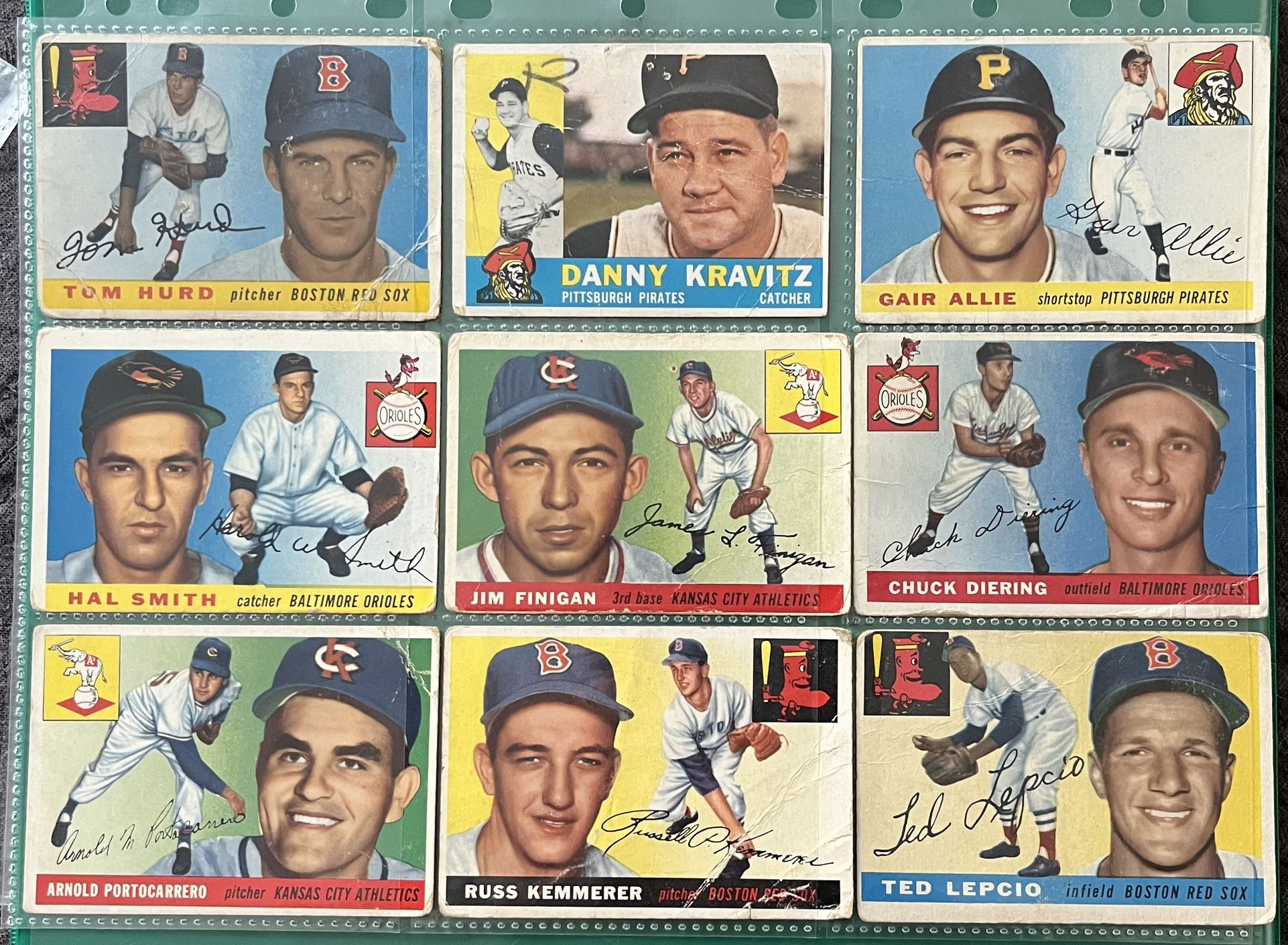 Old Vintage Baseball Cards Collection 