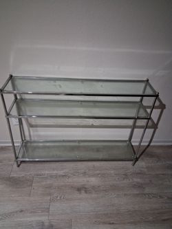 Glass long table