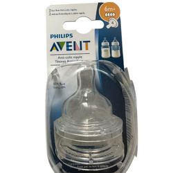 Philips Avent Fast Flow Anti-Colic Baby Bottle Nipple 6M+  NEW/SEALED Stage 4