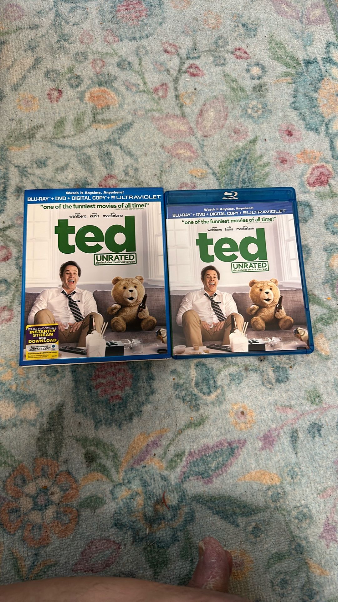 Ted Unrated Blu-Ray Plus Dvd Plus Digital Copy Plus Ultraviolet